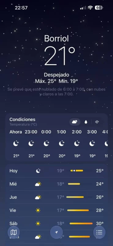 ios 27 el tiempo