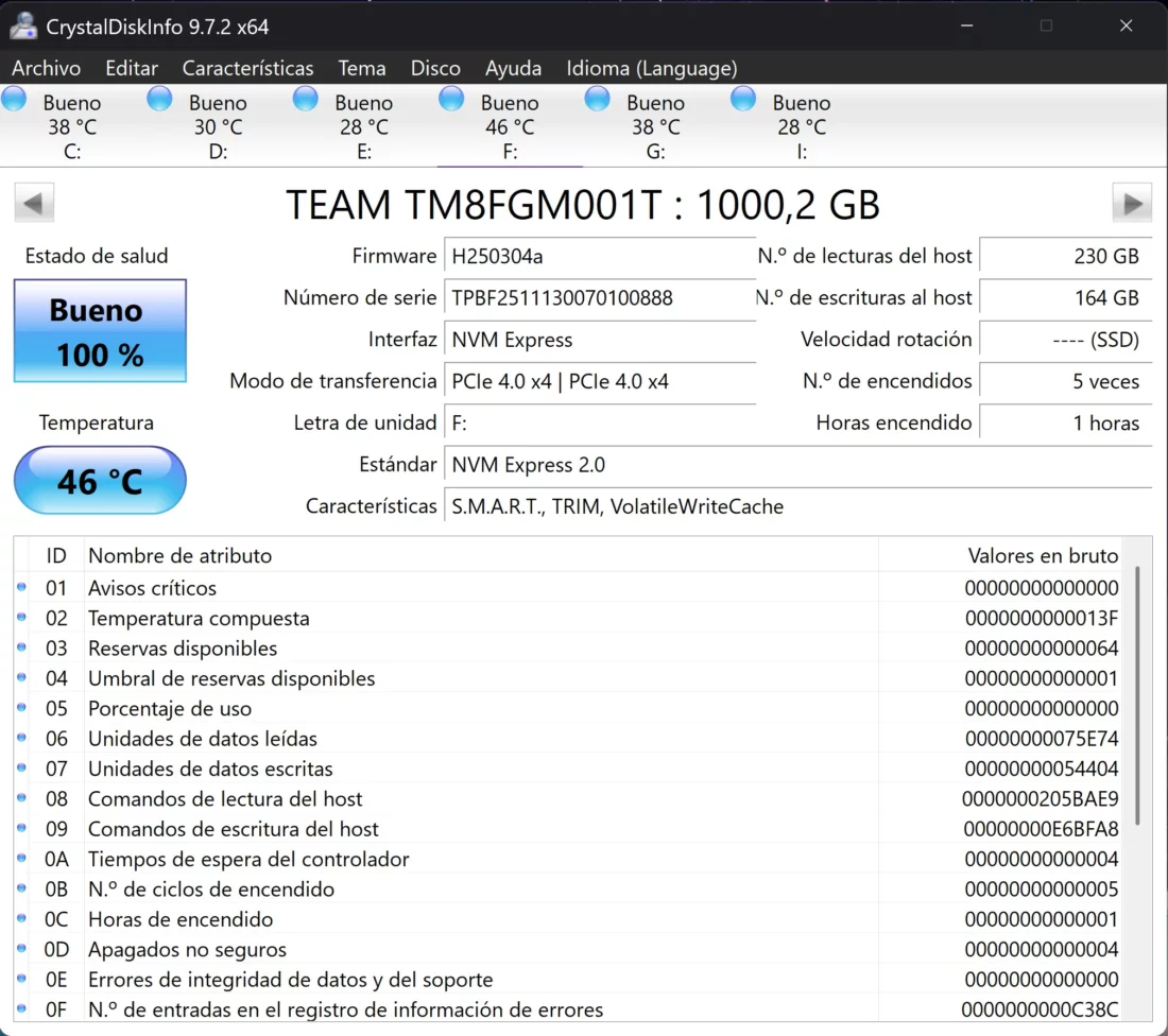 crystalinfo TeamGroup NV5000 1TB