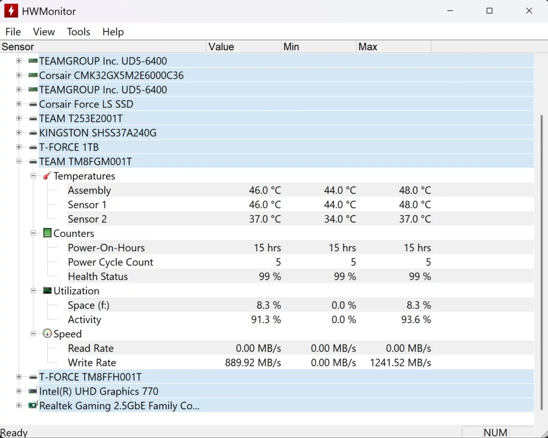 HWHardware TeamGroup NV5000 1TB