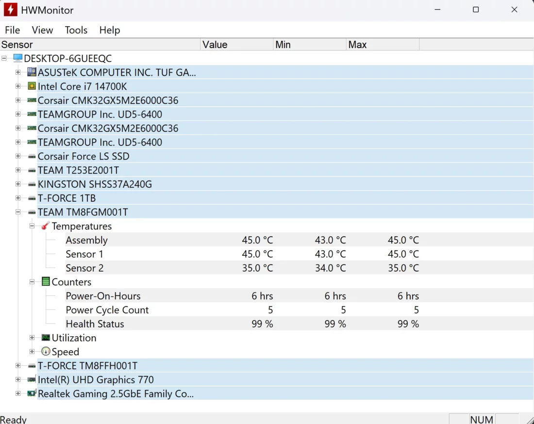 HWHardware TeamGroup NV5000 1TB